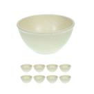 8UN TIGELA 300ml BOWL CUMBUCA VASILHA SOPA CALDO BEGE