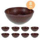 8un TIGELA 500ml BOWL CUMBUCA VASILHA CALDO MARROM ESCURO 8un TIGELA 500ml BOWL CUMBUCA VASILHA CALDO MARROM ESCURO
