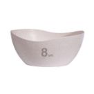 8un Tigela saladeira bowl oval 1,9lt bege