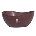 8un Tigela saladeira bowl oval 1,9lt marrom escuro