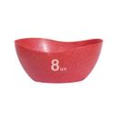 8un Tigela saladeira bowl oval 1,9lt vermelho