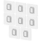 8X Adesivos De Parede Simples 6cm Cor Natural - Ou