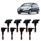 8x Bobinas de Ignição Admissão/Escape Fit 1.4 Gasolina/Flex
