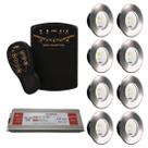 8x led slim rgb 20w tholz + fonte 180w + basic smartpool.