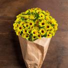 9 Buquês de Flores Artificiais Amarela Girassol Permanente Mini Flor Para Lembracinhas, Artesanatos e Enfeites - DE1825
