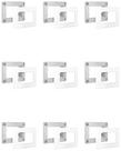 9 Conjunto Placa Suporte Para Móvel Sleek Margirius