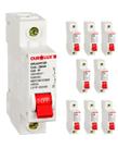9 Disjuntor Monopolar 25 Amperes Curva C Ourolux
