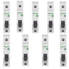 9 Disjuntores Unipolar Schneider 16A Tipo C Easy9 3kA 9 Disjuntores Unipolar Schneider 16A Tipo C Easy9 3kA