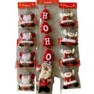 9 Enfeite Árvore Natal Papai Noel Pendente Decoração Feltro