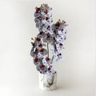 9 Flores de Orquídea Artificial 9 pétalas e 3 botões amarelados cada preço atacado a pronta entrega - DE1424