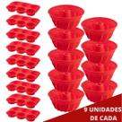 9 Jogo Formas Silicone Espiral 23,5cm e 6 Cupcake Sortida