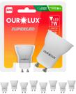 9 Lâmpadas Led Dicroica Mr11 7w Bivolt Gu10 100 Graus Cor da Luz 2700k Branco Quente Ourolux 9 Lâmpadas Led Dicroica Mr11 7w Bivolt Gu10 100 Graus Cor da Luz 2700k Branco Quente Ourolux