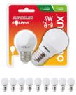 9 Lâmpadas LED S30 Bolinha G45 4W Bivolt Cor da Luz 6500K Branco Frio Ourolux