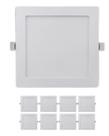 9 Luminaria Led Embutir Quadrada 24w