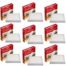 9 Luminárias Led Quadrada Sobrepor 24w 4000k Bivolt