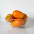 9 Mamões Fruta Permanente Com Aspecto Natural Para Cenários Tropicais, Decoração De Mesa E Enfeites Gourmet - DE2725