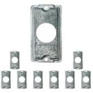 9 Placa Condulete 3/4 Alumínio Sieg Para Tomada Redonda