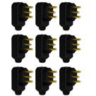 9 Plug Macho Pial Legrand 10A com Terra e Saída Lateral 9 Plug Macho Pial Legrand 10A com Terra e Saída Lateral