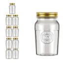 9 Pote Americano Mantimento Café Vidro Vintage 1L Nadir