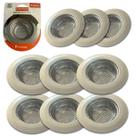 9 Ralo Ralinho Cesto Pia De Cozinha Tanque Inox 11.4cm 9 Ralo Ralinho Cesto Pia De Cozinha Tanque Inox 11.4cm