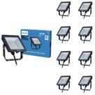 9 Refletor Led 30w Philips Alumínio 6500k Fria Bivolt Ip65