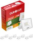 9 Refletor Projetor Led Branco 10w Cor da Luz Branco Frio 6500K Bivolt Ourolux