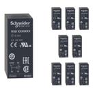 9 Relé Interface 8A Schneider 2C/O 220VCA RSB2A080M7