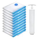 9 Sacos Organizadores A Vacuo 3un 50x60 3un 80x60 3un 100x70 com bomba manual