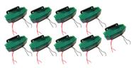 9 Sinaleira Lanterna Lateral Led Peixinho Caminhão Carreta Com Vigia Verde