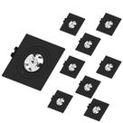 9 Spot AR70 Quadrado Preto com Base GU10 Save Energy 9 Spot AR70 Quadrado Preto com Base GU10 Save Energy