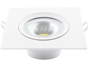 9 Spot Dicroica Led Quadrado 7w Branco Frio 6500K
