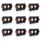 9 Spot Duplo Mini Embutido Led Downlight Recuado 4000k Bet86 9 Spot Duplo Mini Embutido Led Downlight Recuado 4000k Bet86