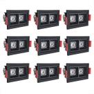 9 Spot Duplo Mini Embutido Led DownlightRecuado 3000k Bet56