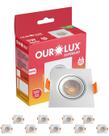 9 Spot Led Quadrado De Embutir Bivolt 5w 6400k Ourolux