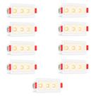 9 Spot Micro Triplo Downlight Led 3000k Embutir Quarto Bet90 9 Spot Micro Triplo Downlight Led 3000k Embutir Quarto Bet90