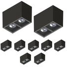9 Spot Sobrepor Save Energy Boxit Duplo Par20 E27 Preto 9 Spot Sobrepor Save Energy Boxit Duplo Par20 E27 Preto