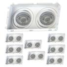 9 Spots Duplo de Embutir Par20 com Base E27 Save Energy