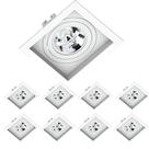 9 Spots Quadrado Embutir Recuado Ar111 Gu10 Save Energy 9 Spots Quadrado Embutir Recuado Ar111 Gu10 Save Energy