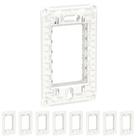9 Suporte 4x2 P/ Placa - Schneider Orion Até 3 Módulos - Branco