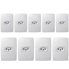 9 Tomadas C/ Placa 2p+t 20a 250v 4x2'' Branca Pialplus 9 Tomadas C/ Placa 2p+t 20a 250v 4x2'' Branca Pialplus