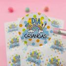 90 Adesivos Lacre Para Embalagem Feliz Dia Das Crianças
