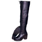 9415AT-Bota feminino big over em soft couro forrada conforto