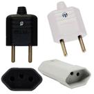 95 Plug Macho 2 Pinos 10a + 95 Tomada Fêmea 3 Pinos 10a