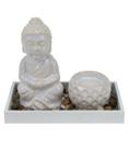 98550 Jardim Zen Buda Bege 14x9x17cm