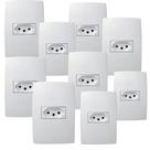 9un - Conjunto 4x2 Tomada 2P+T 10A Pialplus 615080