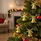 9un Sino Enfeite Pingente De Arvore Natal Pequeno 3cm
