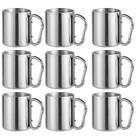 9x Caneca com Mosquetão Inox 220ml Sortido - Ke Home