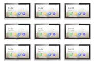 9x Tela Vídeo Porteiro Ip Hikvision Ds-kh6350-wte1 Wifi Novo