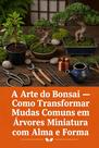 A Arte do Bonsai Como Transformar Mudas Comuns em Árvores Miniatura com Alma e Forma