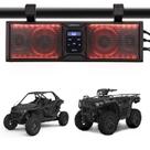 A barra de som UTV KEMIMOTO se encaixa no sistema de som Roll Cage de 4,45-5,72 cm
